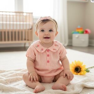 Amazon Essentials Pink Baby One Piece